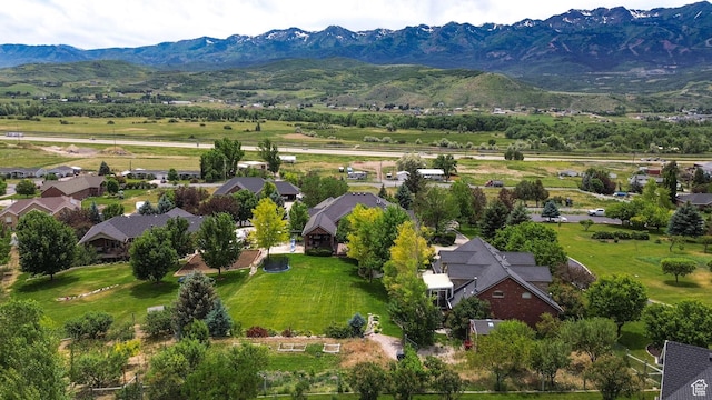 3990 Summer Ridge Rd, Morgan, UT 84050 - aerial view of residential area with a mountain backdrop