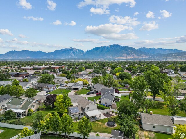 13082 S 2770th Cir W, Riverton, UT 84065 - aerial perspective of suburban area featuring mountains