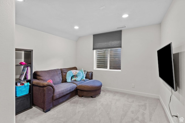 13082 S 2770th Cir W, Riverton, UT 84065 - carpeted living room featuring recessed lighting