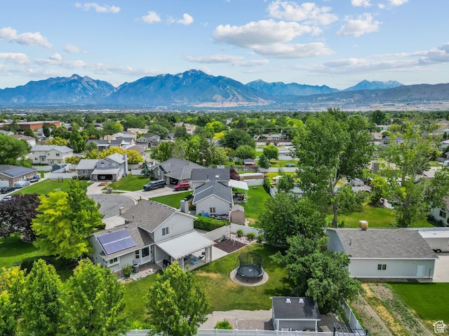 13082 S 2770th Cir W, Riverton, UT 84065 - aerial view of residential area featuring a mountainous background