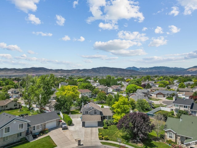 13082 S 2770th Cir W, Riverton, UT 84065 - aerial view of residential area with a mountainous background
