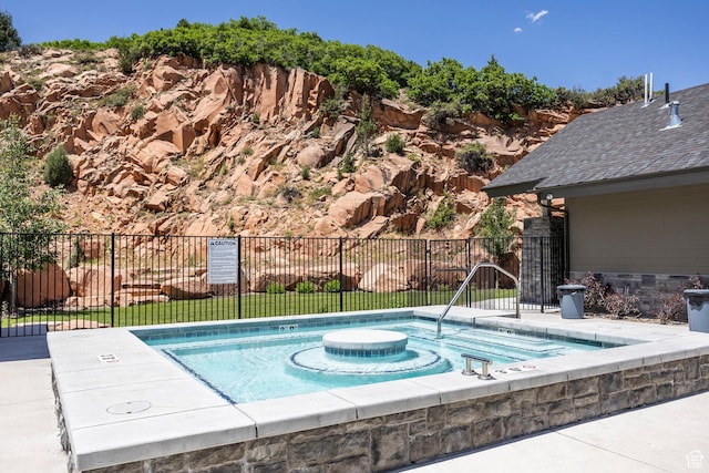 3249 Quarry Springs Dr, Park City, UT 84098 - view of swimming pool with a community hot tub and a pool