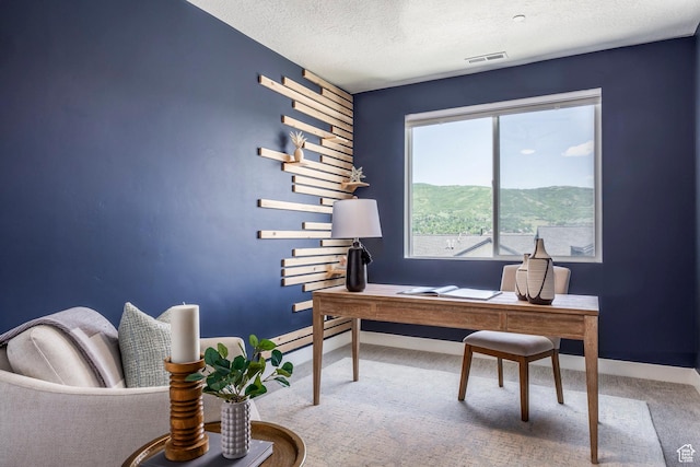 3249 Quarry Springs Dr, Park City, UT 84098 - carpeted home office with a textured ceiling and baseboard heating