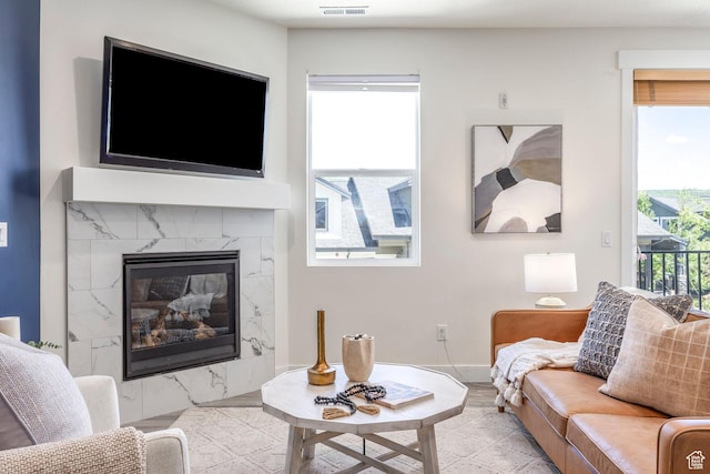 3249 Quarry Springs Dr, Park City, UT 84098 - living room with a fireplace and light wood-type flooring