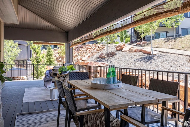 3249 Quarry Springs Dr, Park City, UT 84098 - deck with outdoor dining space