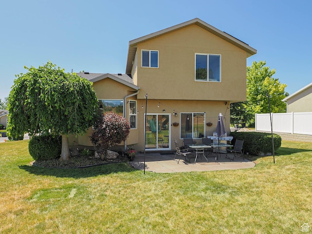 4242 W 11430 S, South Jordan, UT 84009 - rear view of house with stucco siding and a patio