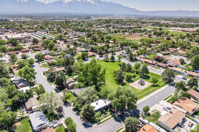 2039 W Camelot S, West Jordan, UT 84084 - aerial view of residential area with a mountain backdrop
