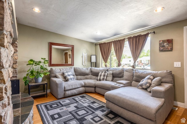 2039 W Camelot S, West Jordan, UT 84084 - living area with light wood finished floors and recessed lighting