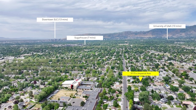 3175 S Imperial St, Millcreek, UT 84106 - drone / aerial view of a mountain backdrop