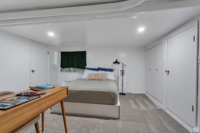 2040 N Oakcrest Ter, Provo, UT 84604 - bedroom featuring light carpet and recessed lighting