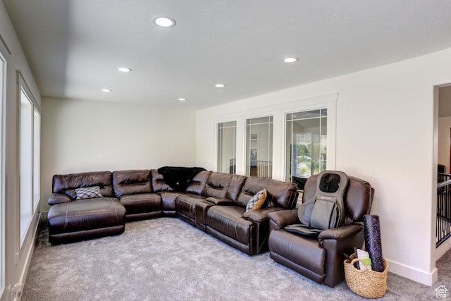 1767 S 800 W, Mapleton, UT 84664 - living room featuring carpet flooring, recessed lighting, and plenty of natural light