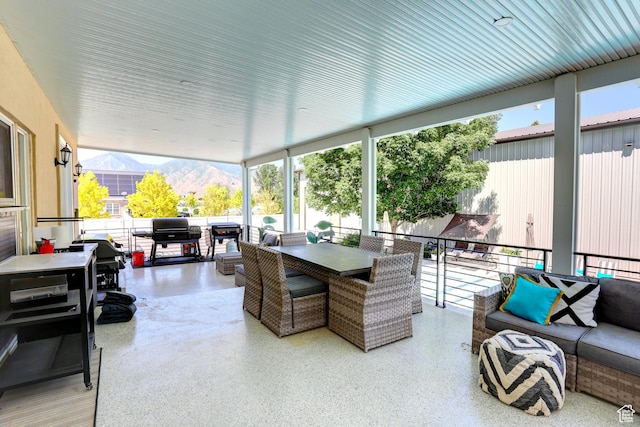 1767 S 800 W, Mapleton, UT 84664 - view of patio / terrace featuring outdoor dining area and a mountain view