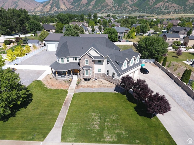 1767 S 800 W, Mapleton, UT 84664 - aerial perspective of suburban area featuring a mountain backdrop