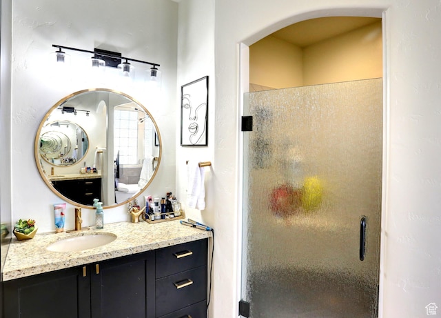 1767 S 800 W, Mapleton, UT 84664 - bathroom featuring a stall shower and vanity