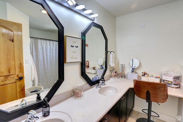 1767 S 800 W, Mapleton, UT 84664 - full bath with double vanity and tile patterned flooring