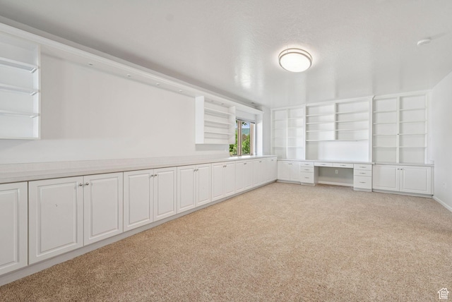 4555 Palomino Dr, Heber City, UT 84032 - unfurnished room featuring light carpet, built in study area, and a smoke detector