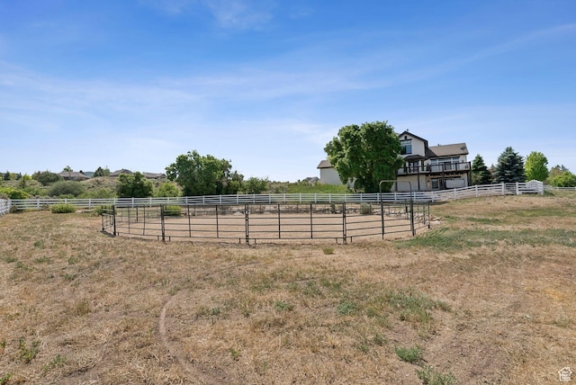4555 Palomino Dr, Heber City, UT 84032 - view of yard with a rural view and an enclosed horse arena
