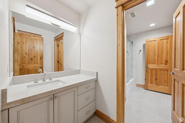 4555 Palomino Dr, Heber City, UT 84032 - full bathroom featuring vanity and washtub / shower combination