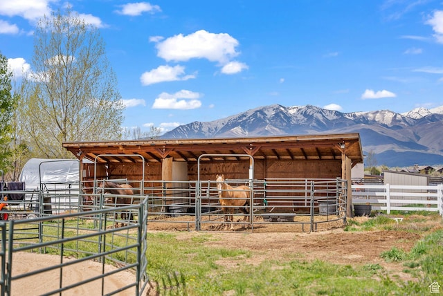 4555 Palomino Dr, Heber City, UT 84032 - horse barn with a mountain view