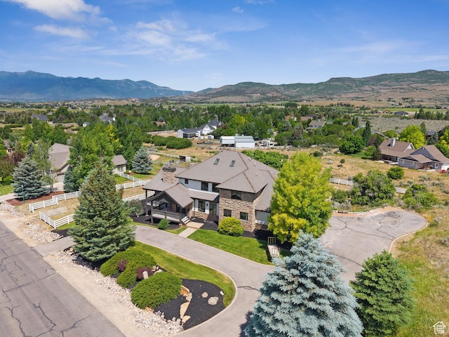 4555 Palomino Dr, Heber City, UT 84032 - aerial perspective of suburban area featuring mountains