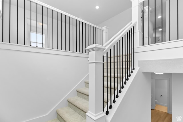 167 N 950 E Unit 30, Tremonton, UT 84337 - stairway with recessed lighting and wood finished floors