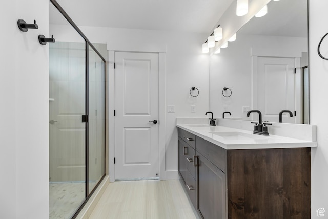 167 N 950 E Unit 30, Tremonton, UT 84337 - bathroom with double vanity and a stall shower