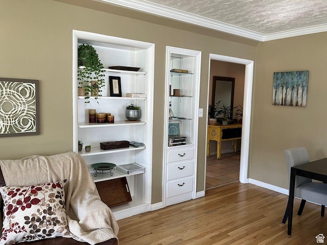 1728 E 27th St, Ogden, UT 84403 - living area with wood finished floors and crown molding