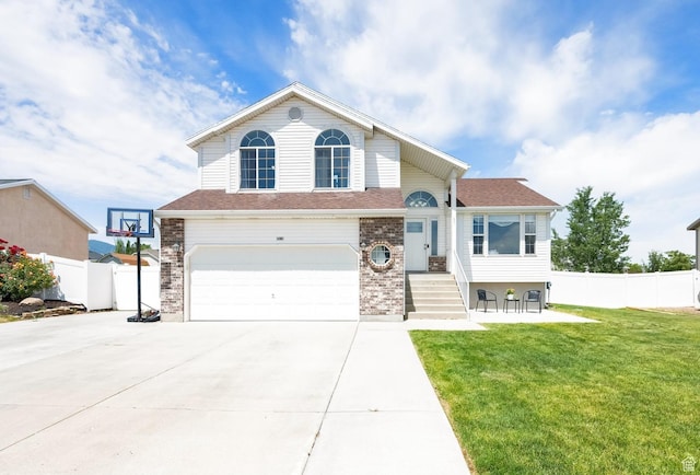 6470 S Wakefield Way, Salt Lake City, UT 84118 - view of front of property featuring a garage, driveway, and brick siding