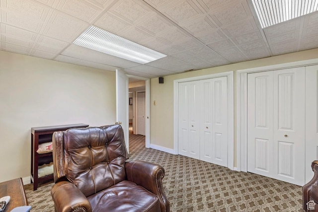 2664 S Melbourne St E, Salt Lake City, UT 84106 - carpeted living area featuring baseboards