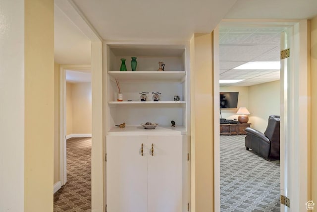2664 S Melbourne St E, Salt Lake City, UT 84106 - hallway with carpet floors and built in features