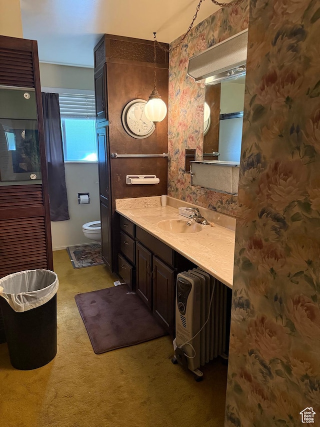 48 S Flint St, Kaysville, UT 84037 - bathroom with vanity and wallpapered walls