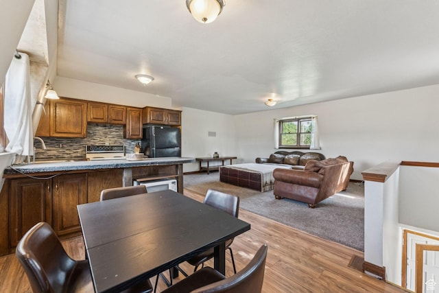 455 E Boulderville Rd, Oakley, UT 84055 - dining space with light wood finished floors