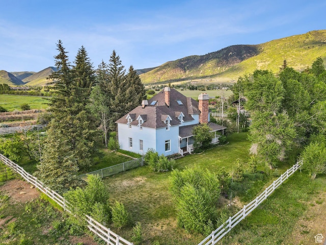 455 E Boulderville Rd, Oakley, UT 84055 - aerial view of property and surrounding area with a mountain backdrop