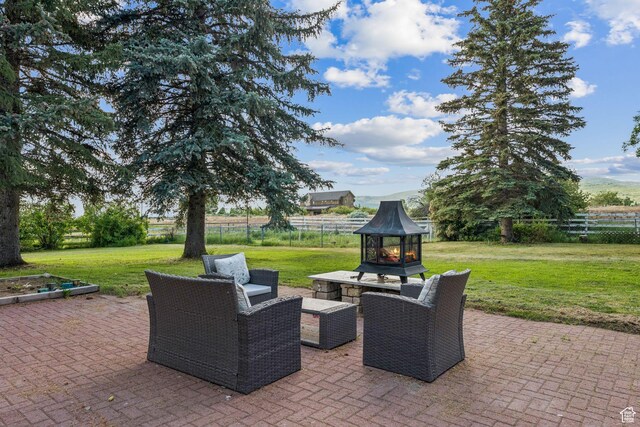 455 E Boulderville Rd, Oakley, UT 84055 - fenced backyard featuring a patio