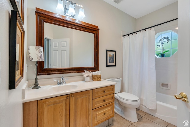 1125 E 740 S, Pleasant Grove, UT 84062 - full bath with vanity, tile patterned floors, and shower / tub combo with curtain