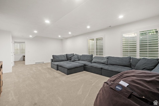 855 E Snap Dragon Ln, Fruit Heights, UT 84037 - living area featuring recessed lighting and light carpet