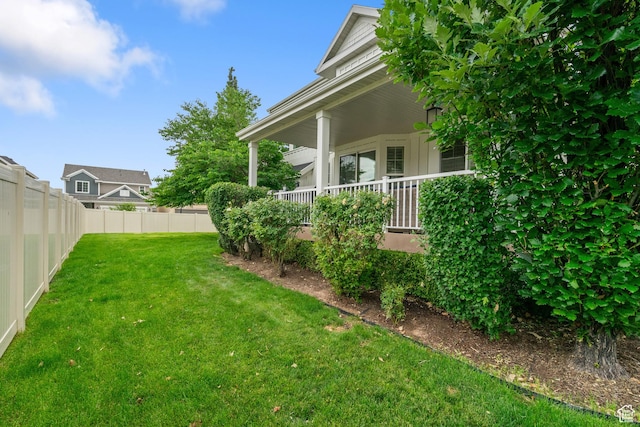 855 E Snap Dragon Ln, Fruit Heights, UT 84037 - view of yard with covered porch