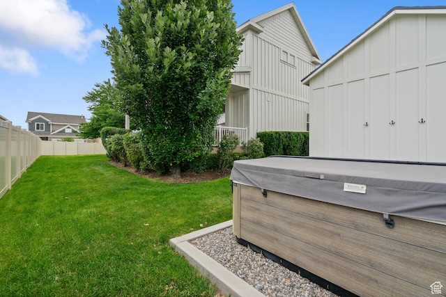 855 E Snap Dragon Ln, Fruit Heights, UT 84037 - view of yard featuring a hot tub