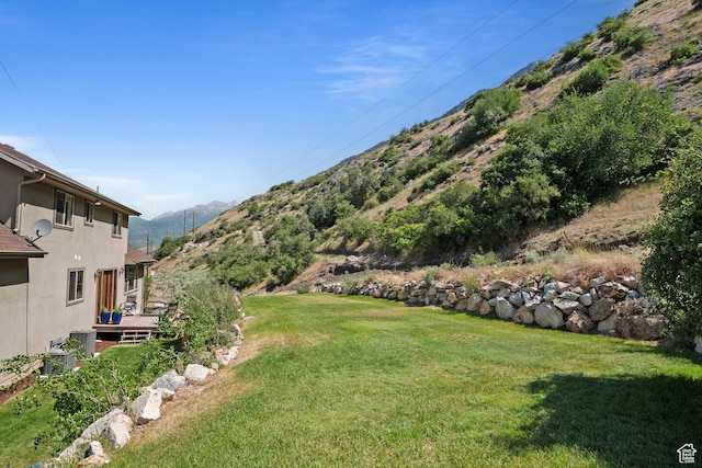 1922 N 1550 E, Provo, UT 84604 - view of green lawn with a deck with mountain view