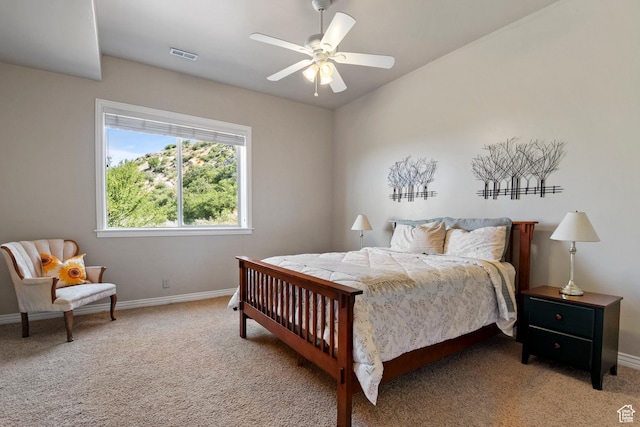 1922 N 1550 E, Provo, UT 84604 - carpeted bedroom featuring baseboards and a ceiling fan