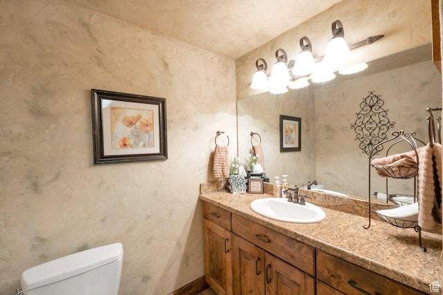 11273 S Alisa Meadows Dr, South Jordan, UT 84095 - half bathroom with vanity and toilet