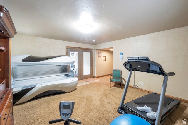 11273 S Alisa Meadows Dr, South Jordan, UT 84095 - workout area with carpet flooring and baseboards