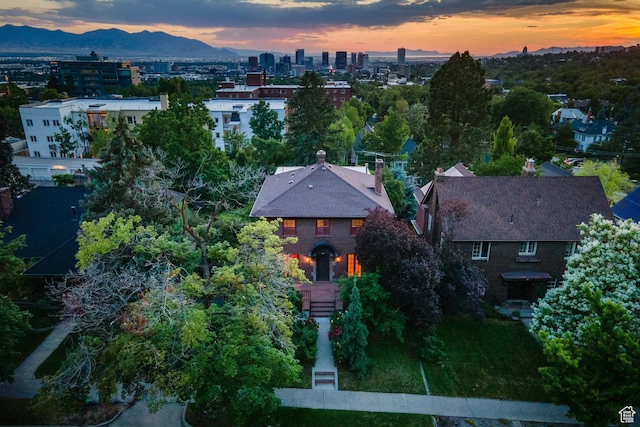 116 S University St E, Salt Lake City, UT 84102 - aerial view of property and surrounding area with a mountain backdrop