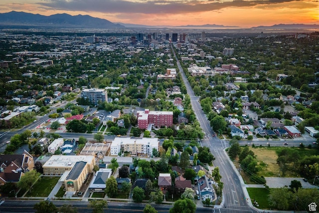 116 S University St E, Salt Lake City, UT 84102 - aerial view at dusk of a mountain view