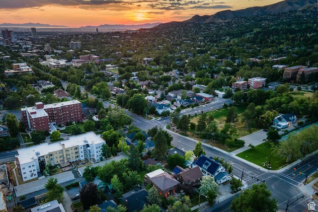116 S University St E, Salt Lake City, UT 84102 - aerial view at dusk of a mountain view