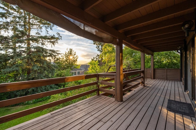 116 S University St E, Salt Lake City, UT 84102 - view of deck at dusk