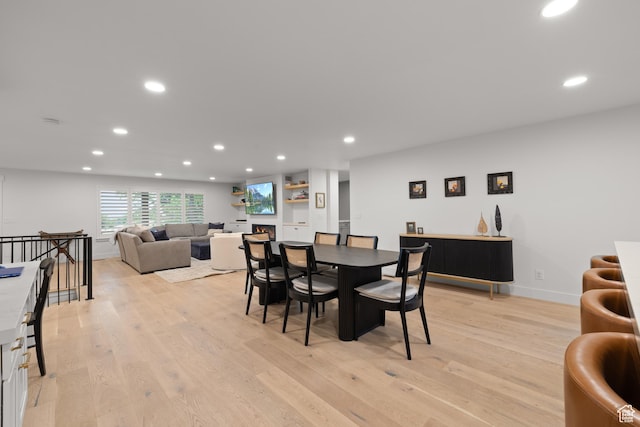 5223 S Hillsden Dr, Holladay, UT 84117 - dining area with recessed lighting and light wood-style floors