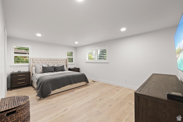 5223 S Hillsden Dr, Holladay, UT 84117 - bedroom with light wood-type flooring and recessed lighting