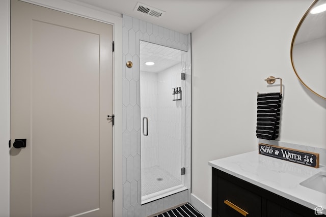 5223 S Hillsden Dr, Holladay, UT 84117 - full bath featuring a stall shower and vanity