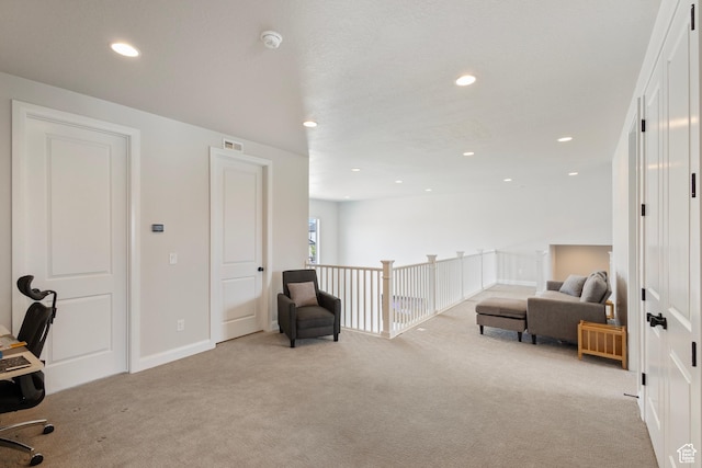 3862 W Lucerne Way, Lehi, UT 84043 - carpeted home office with recessed lighting and baseboards